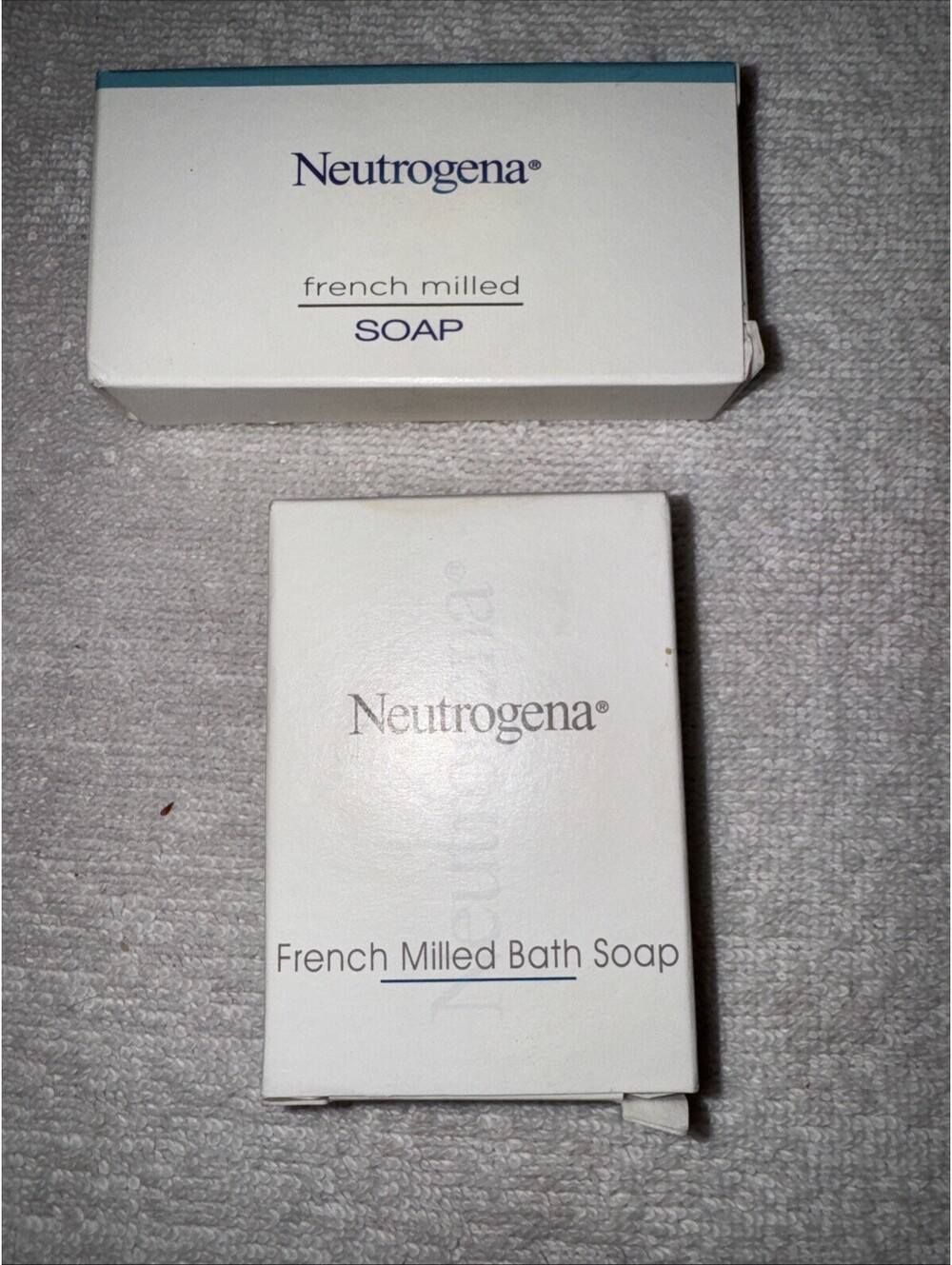 NEW 2 Neutrogena French Milled Bath Soap Bar, Travel Size 1oz / 35g